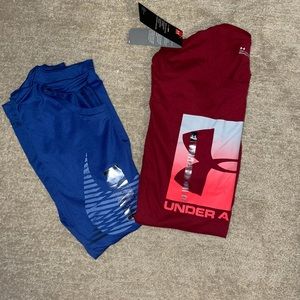 Nike, Under Armour, and Adidas t-shirts
